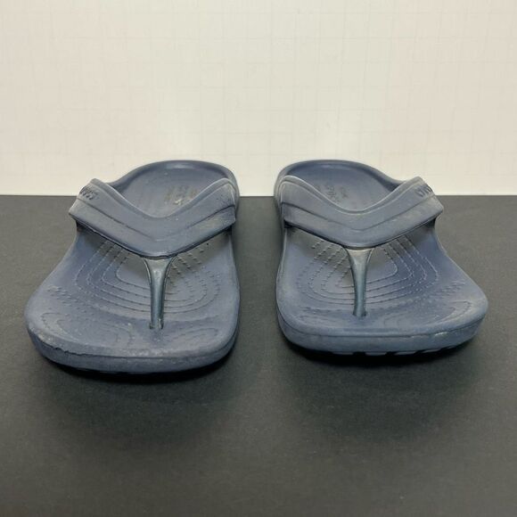 Kids CROCS Baya Navy Blue Flip Flop Sandals / Size 12 C - Picture 2 of 8